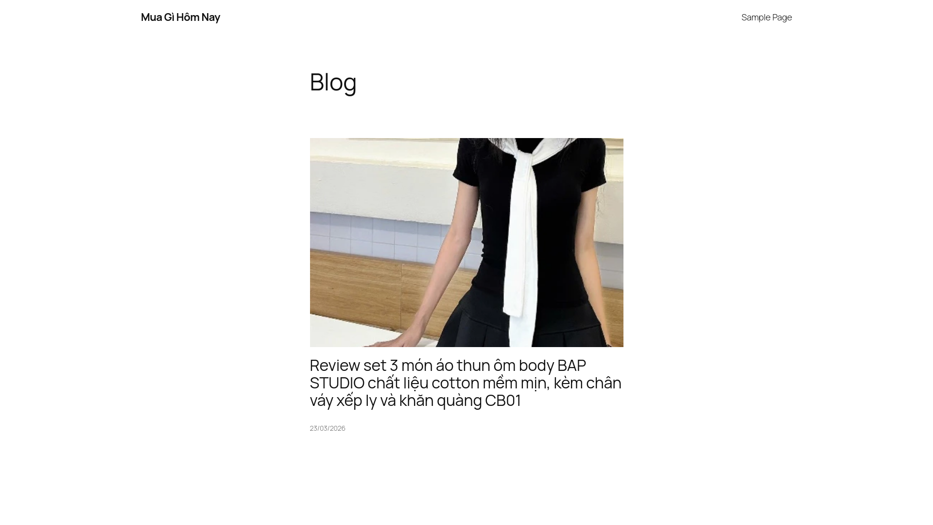 website screenshot of https://muagihomnayvn.com/