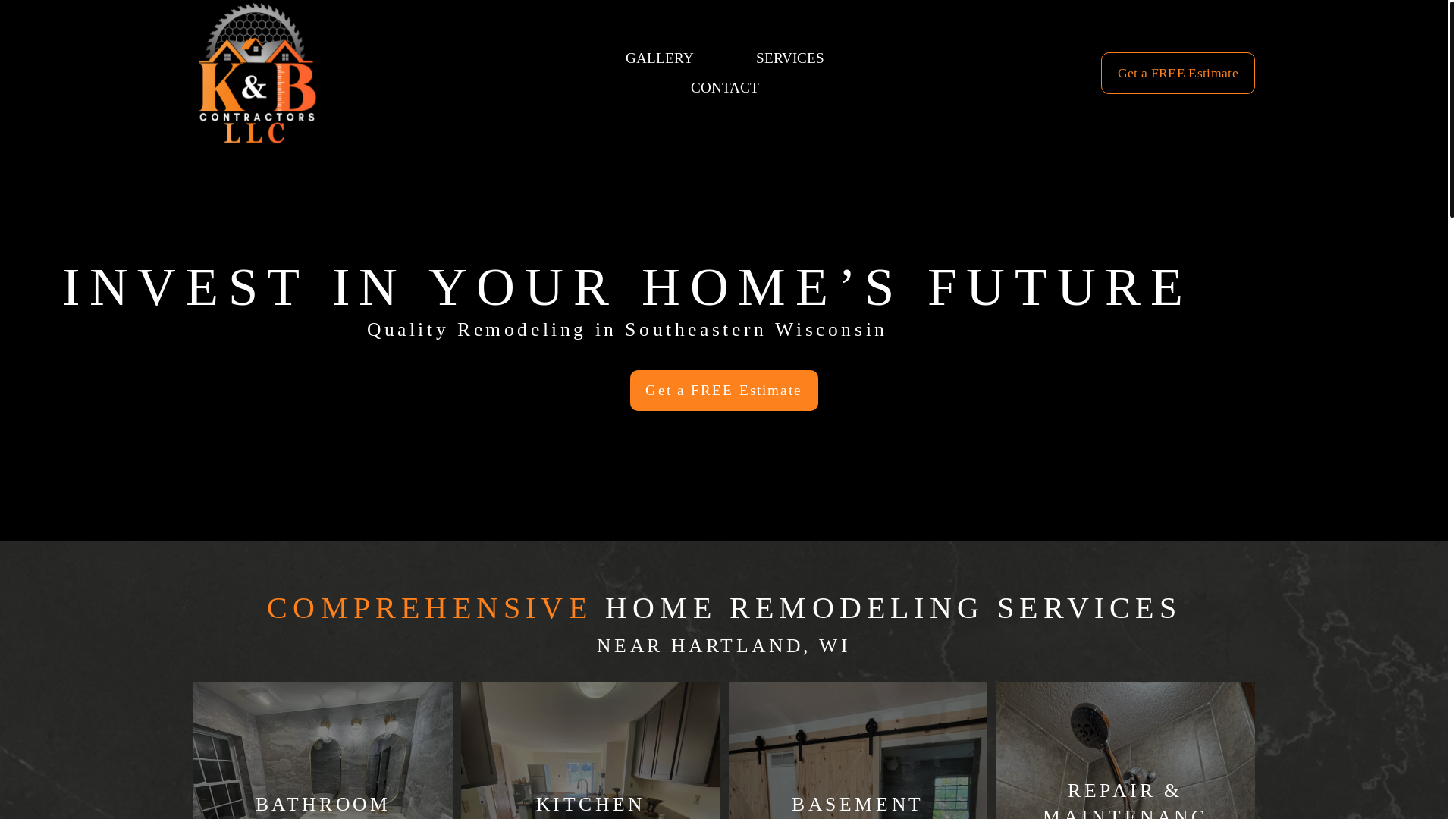 website screenshot of https://kb-contracting-llc.com/