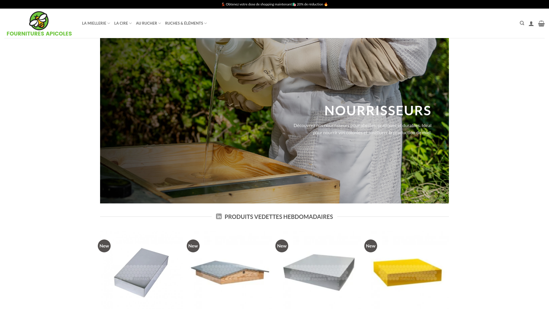 website screenshot of https://apicultureartisanal.com/