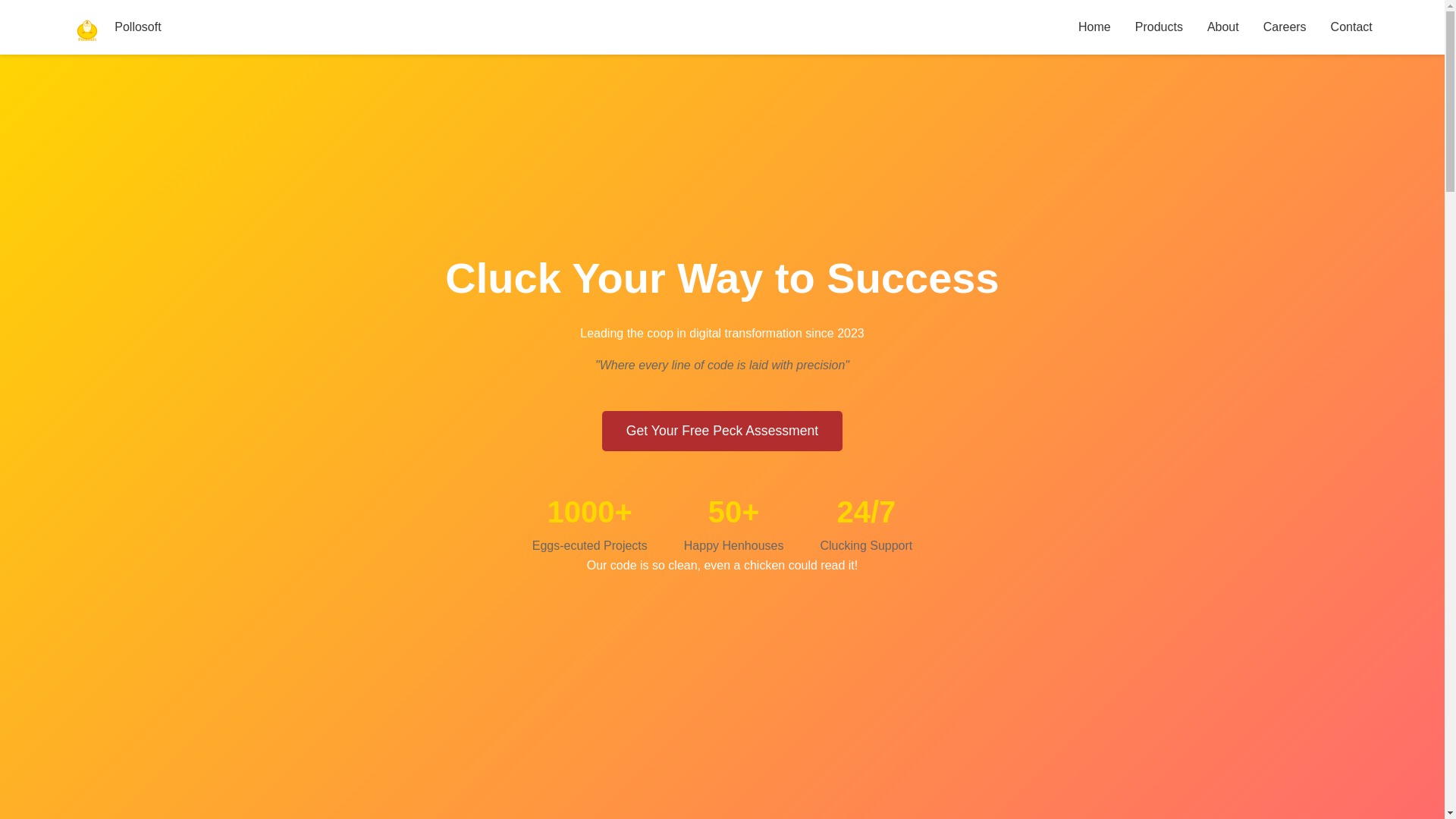 website screenshot of https://pollosoft-com.pages.dev/