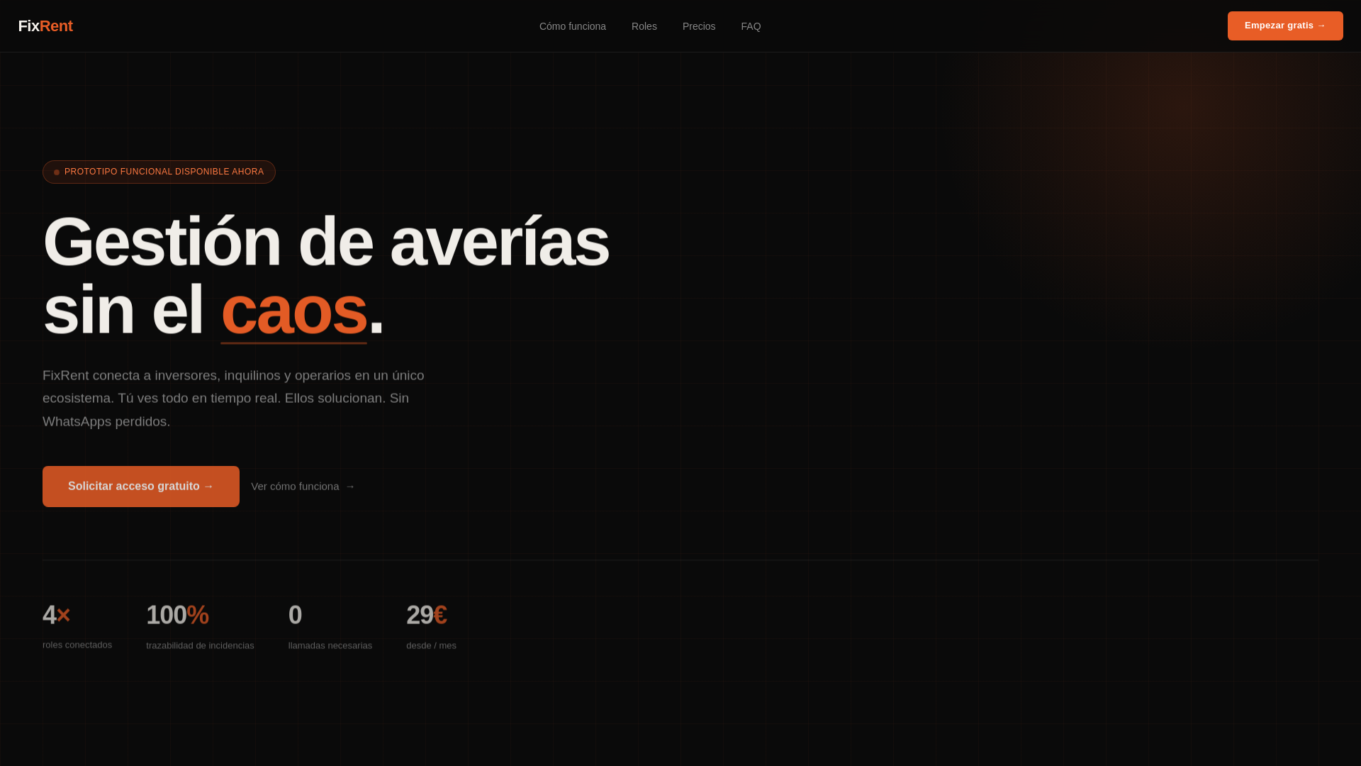 website screenshot of https://fixrent.es/