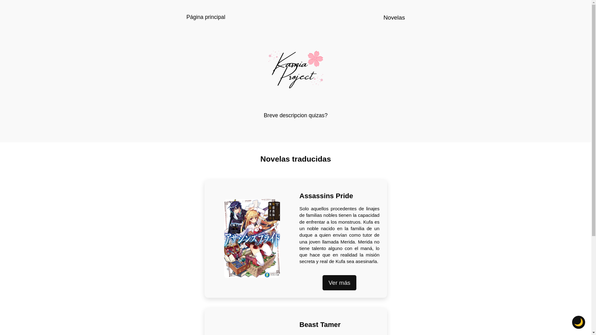 website screenshot of https://kasnia-project.pages.dev/