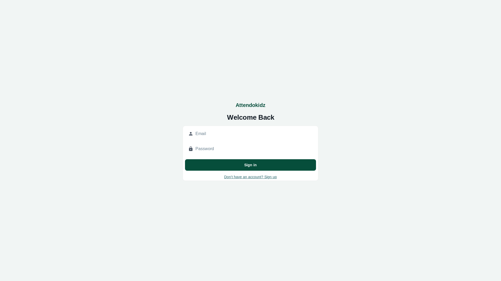 website screenshot of https://attendokidz.com/