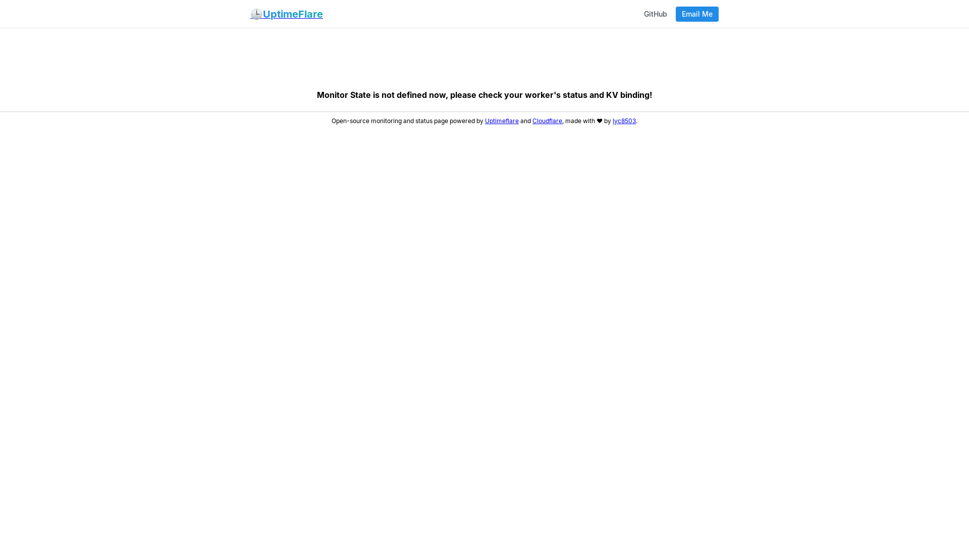 website screenshot of https://uptimeflare-15j.pages.dev/