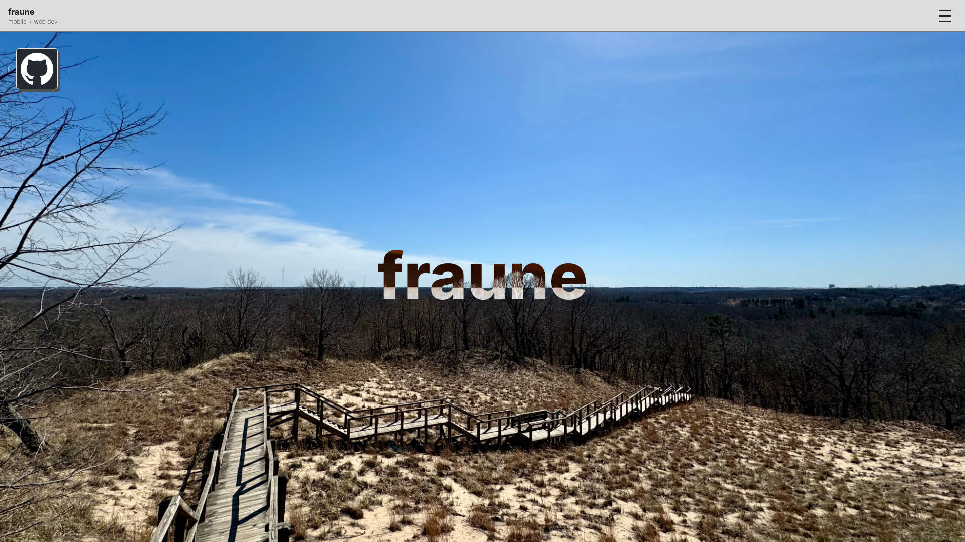website screenshot of https://fraune.pages.dev/