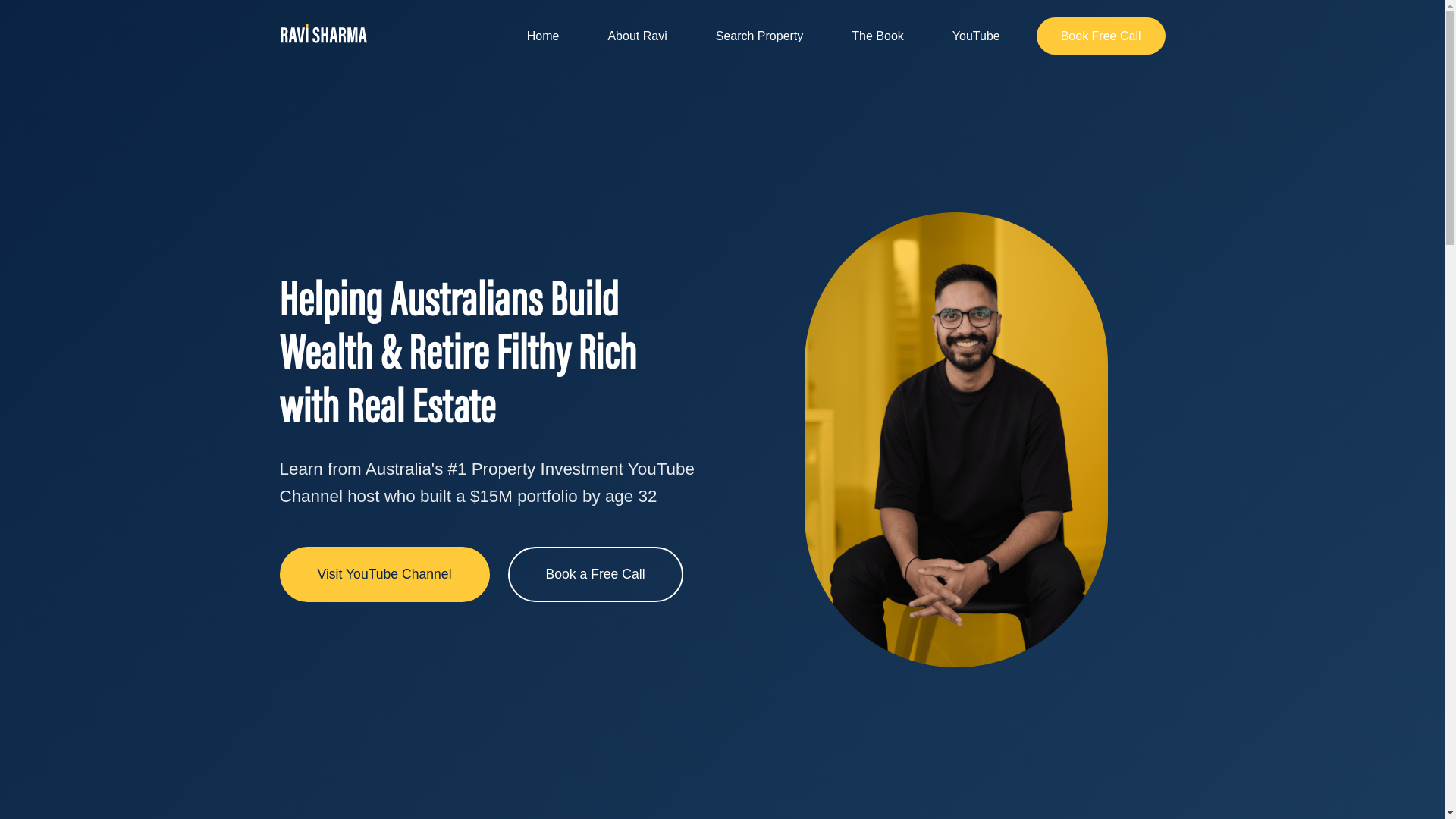 website screenshot of https://financewithravi.pages.dev/