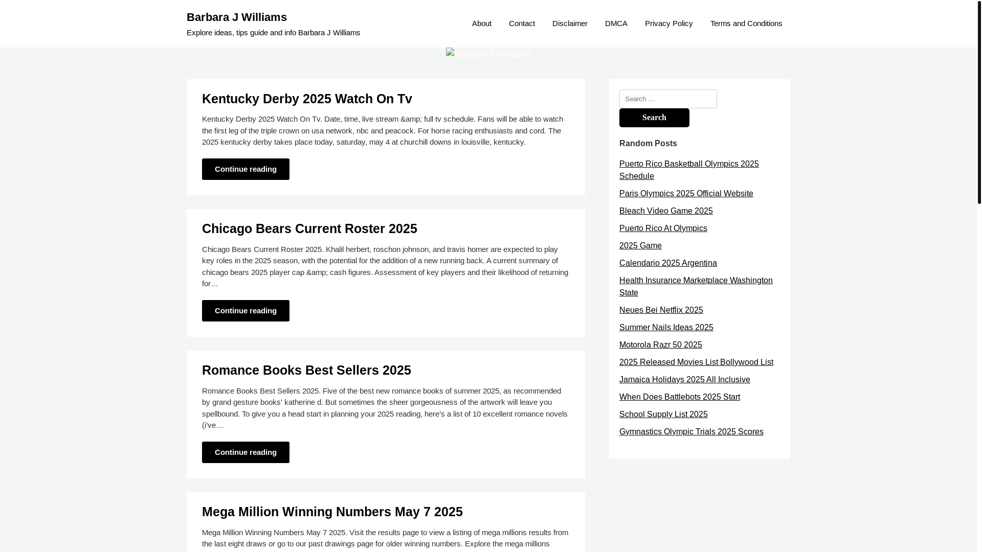 website screenshot of https://barbarajwilliamsd.pages.dev/