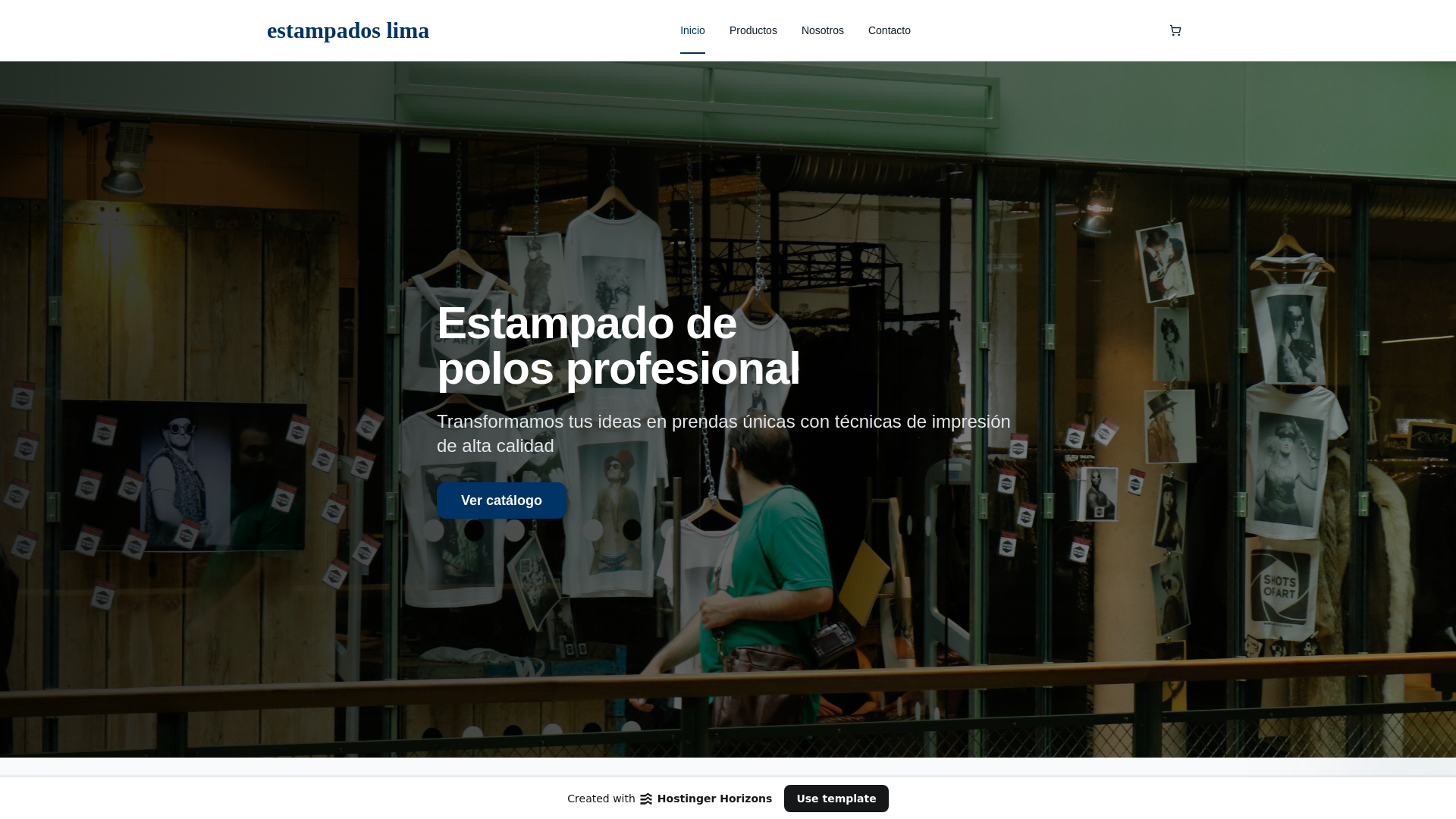 website screenshot of https://estampadodepoloslima.es/