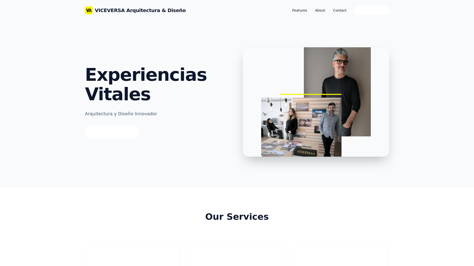 website screenshot of https://viceversa-arquitectura-diseo.pages.dev/