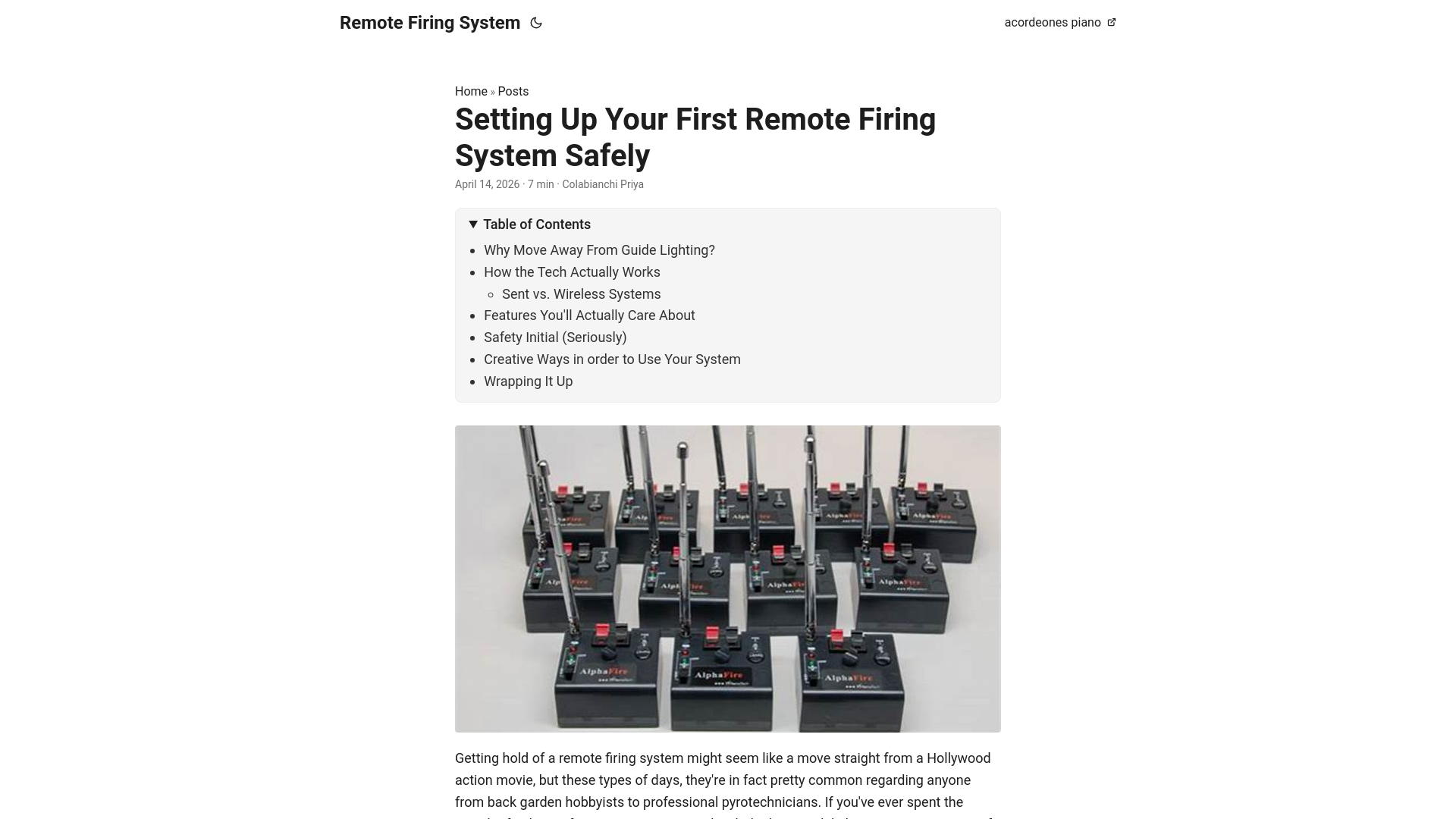 website screenshot of https://remote-firing-system.pages.dev/