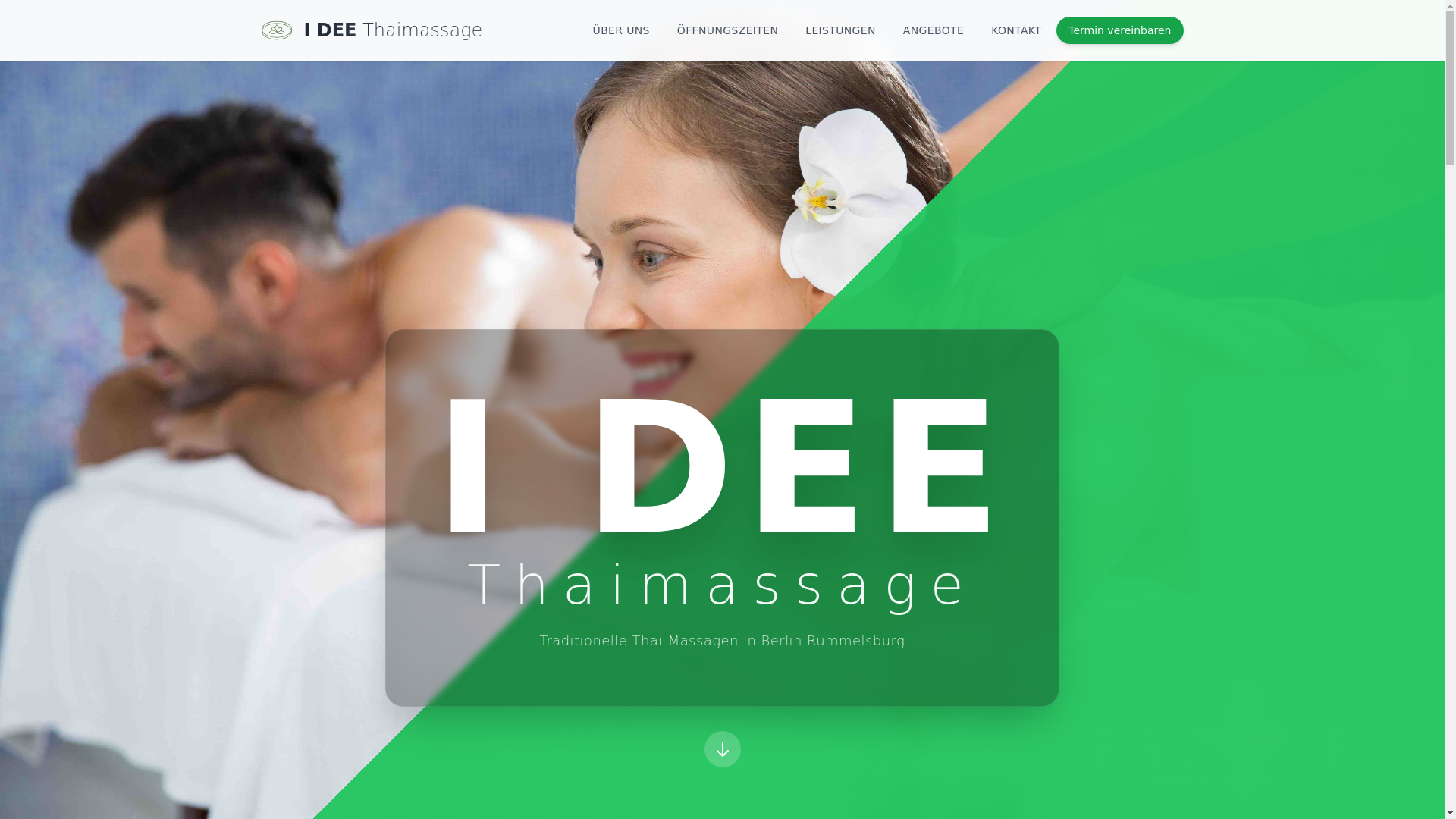 website screenshot of https://ideethaimassage.de/