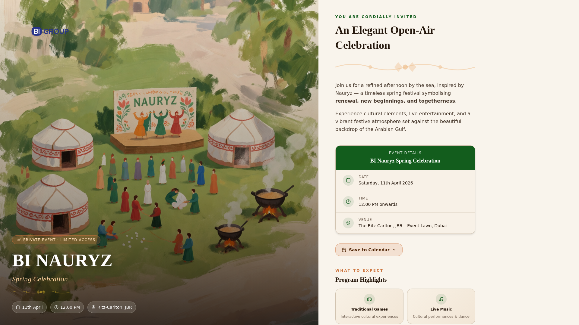 website screenshot of https://bi-nauryz.kz/