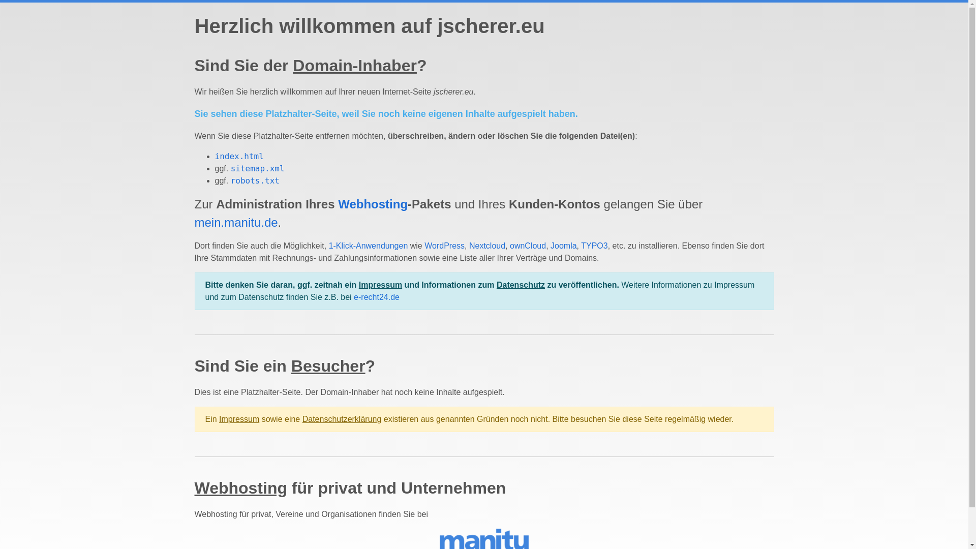 website screenshot of https://jscherer.eu/