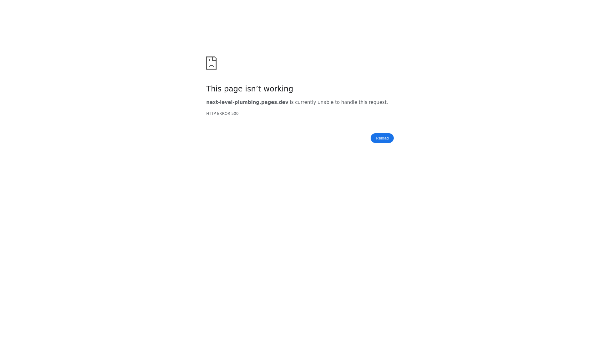 website screenshot of https://next-level-plumbing.pages.dev/