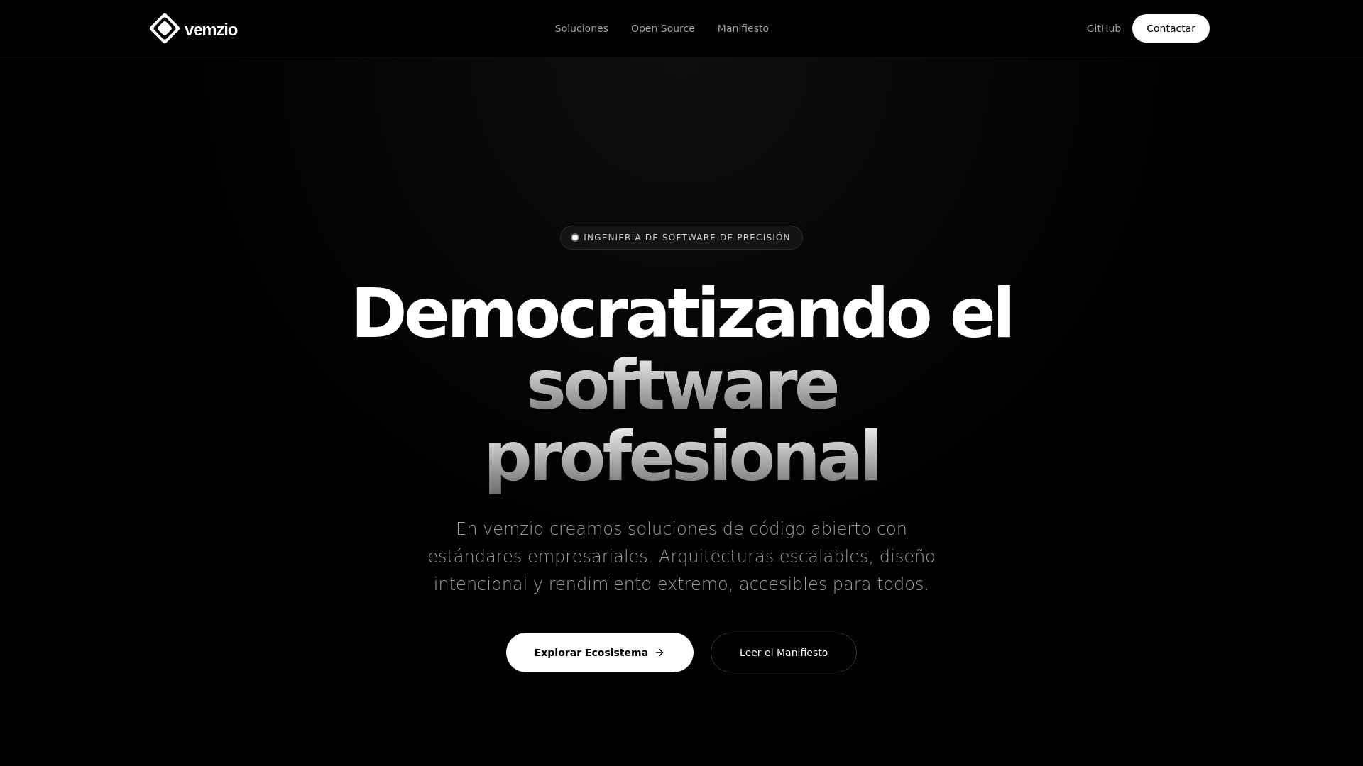 website screenshot of https://vemzio.pages.dev/