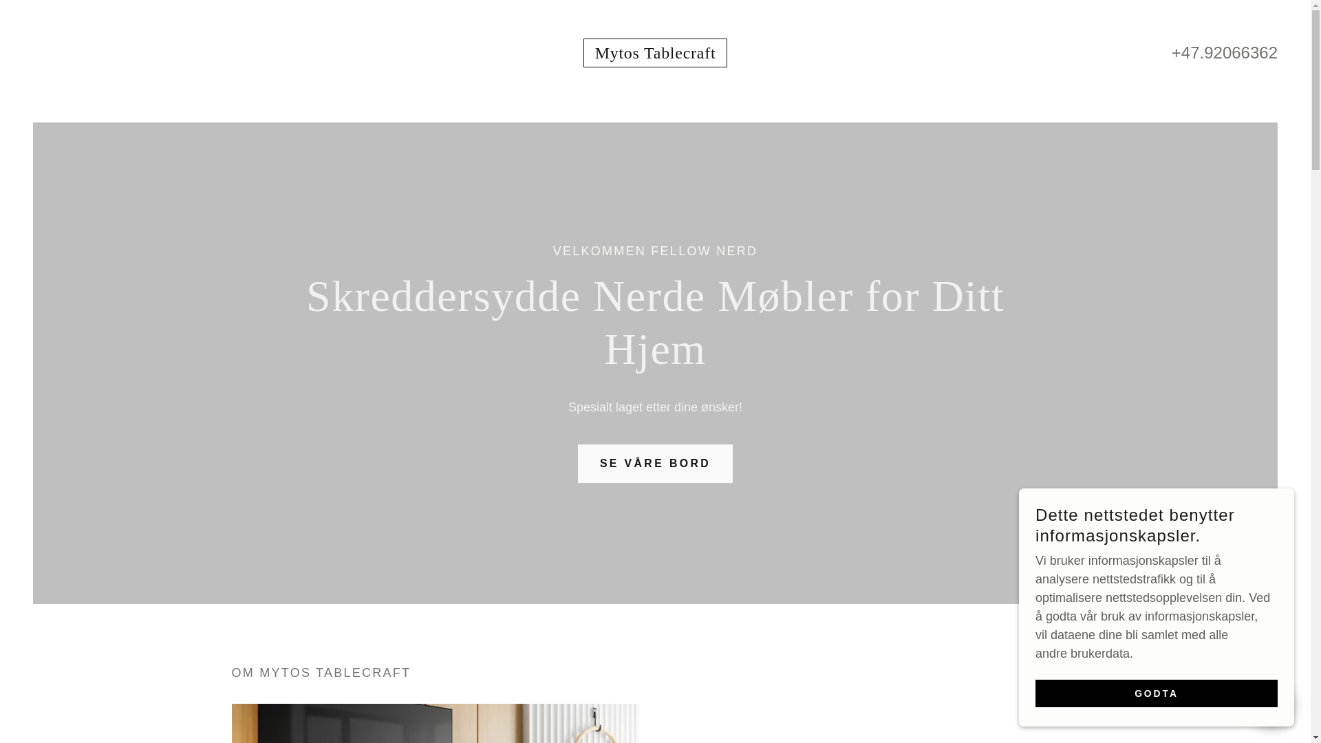 website screenshot of https://mytostablecraft.com/