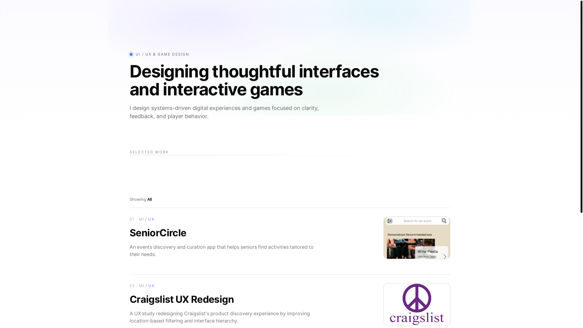 website screenshot of https://harshboken.com/