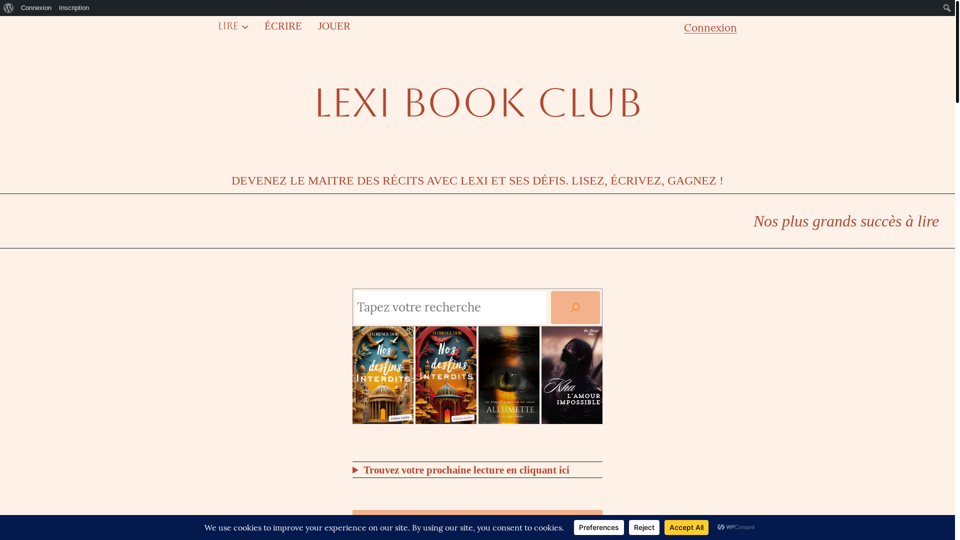 website screenshot of https://plumebookclub.com/