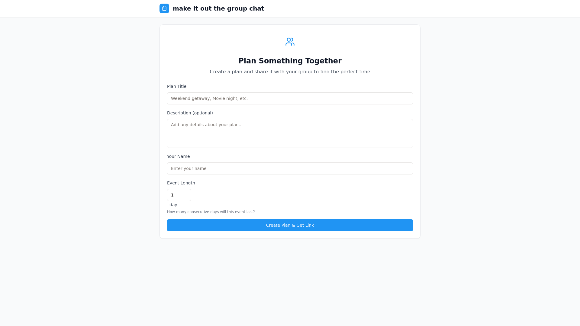 website screenshot of https://makeitoutthegroupchat.com/