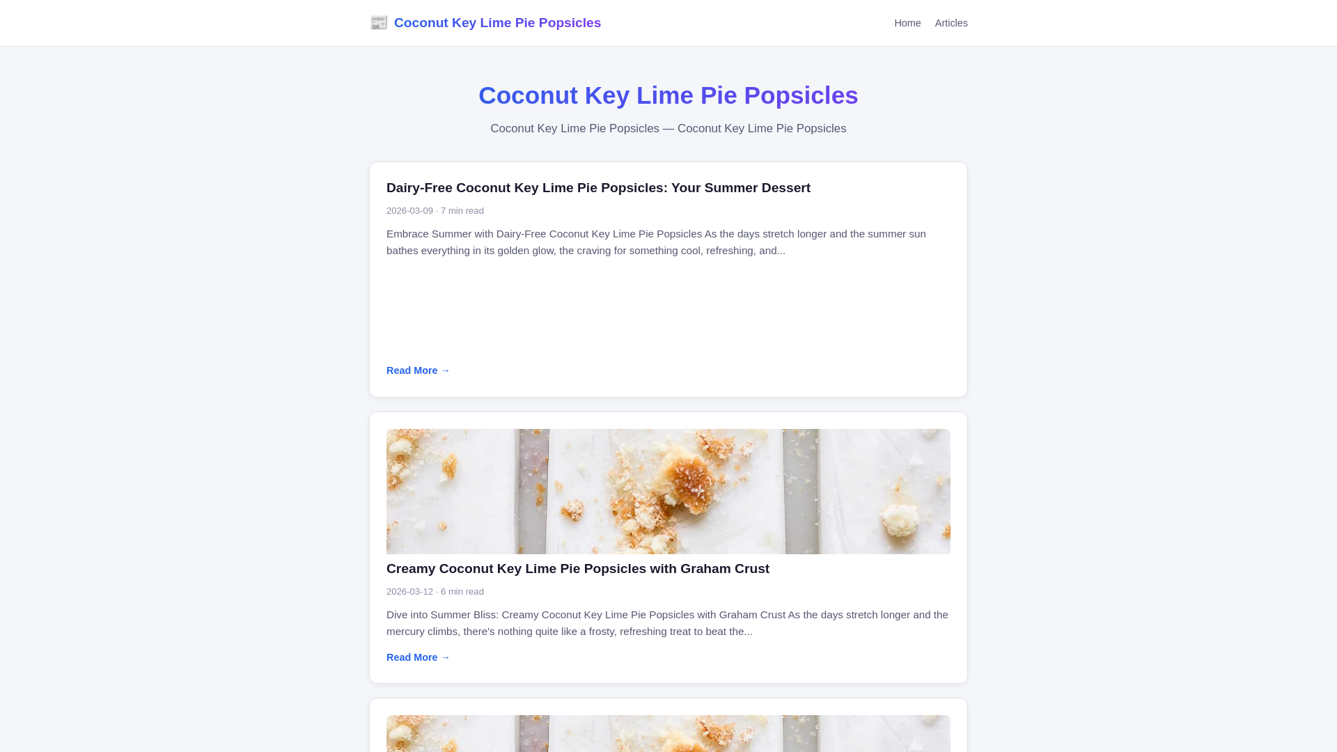 website screenshot of https://coconut-key-lime-pie-popsicles.pages.dev/