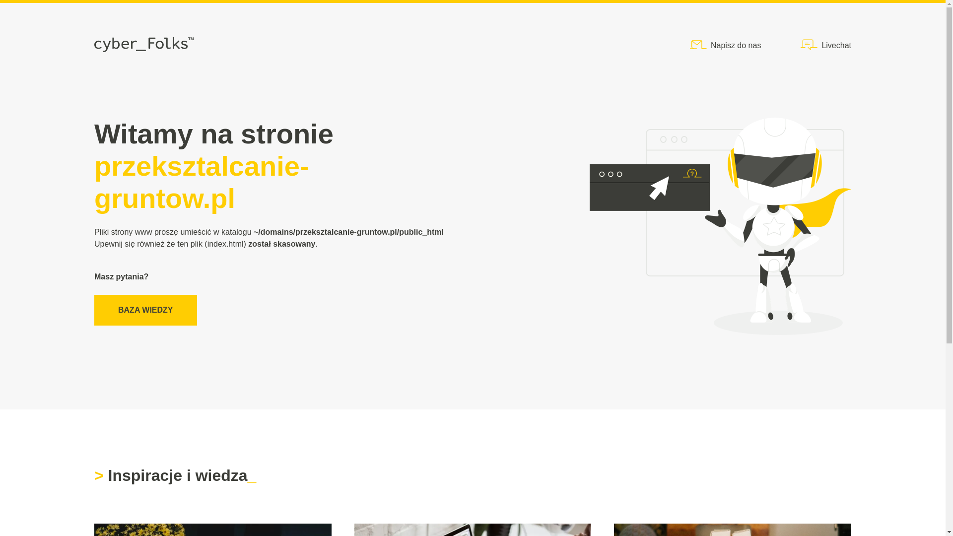 website screenshot of https://przeksztalcanie-gruntow.pl/
