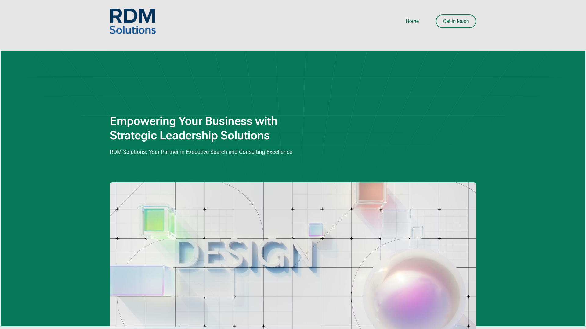 website screenshot of https://rdmsolutions.ca/