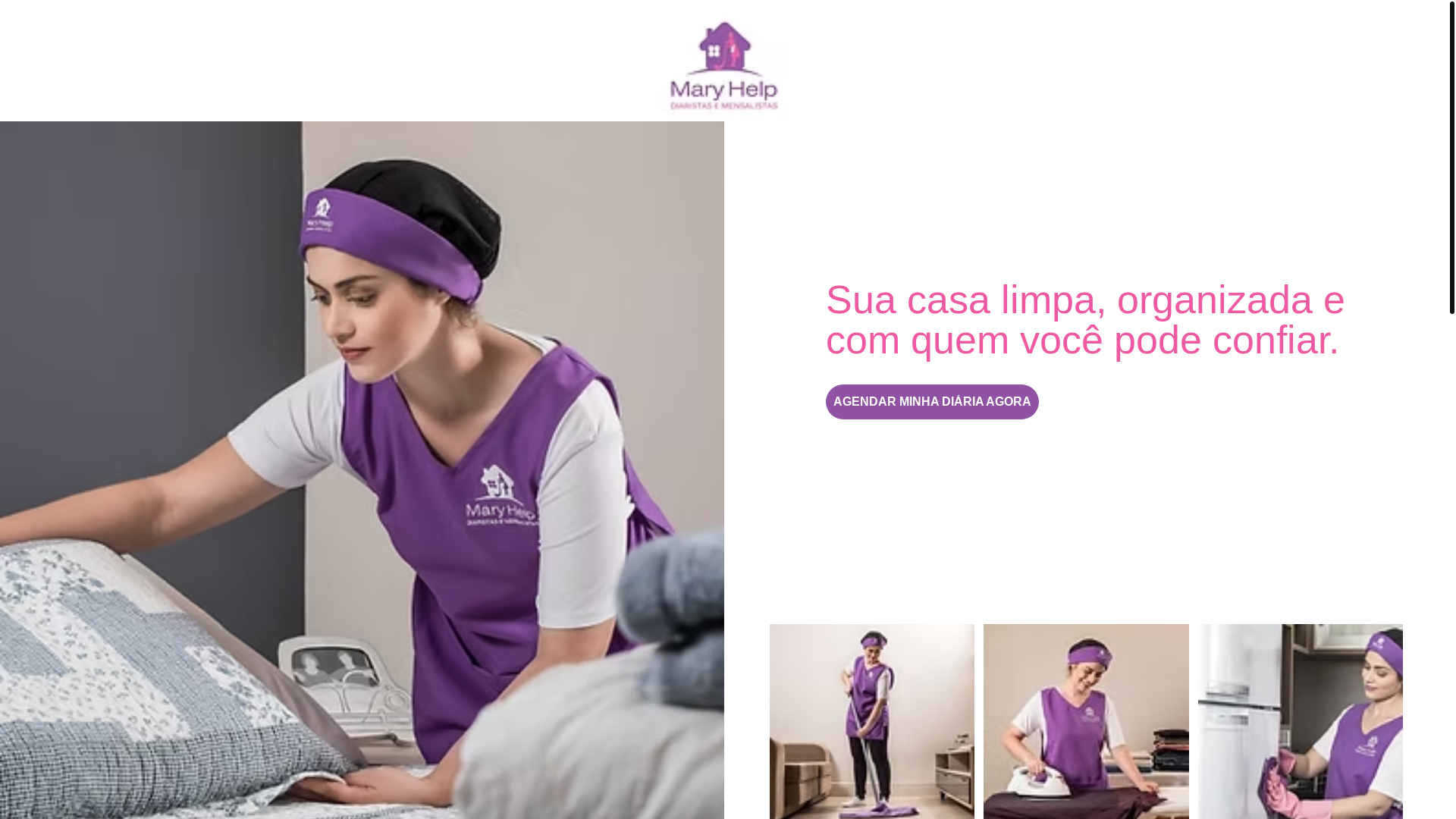 website screenshot of https://maryhelpmanaus.com/