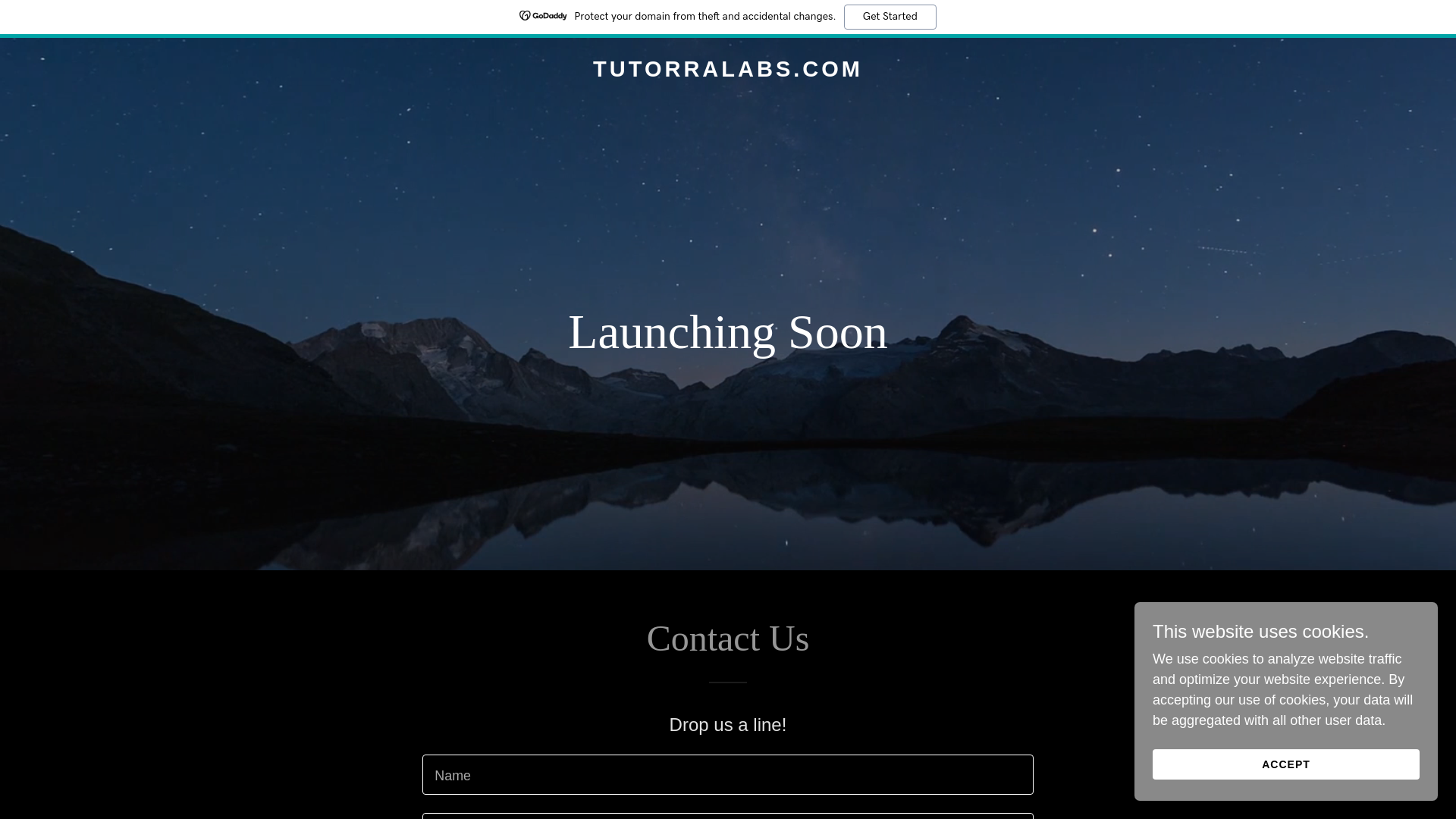website screenshot of https://tutorralabs.com/