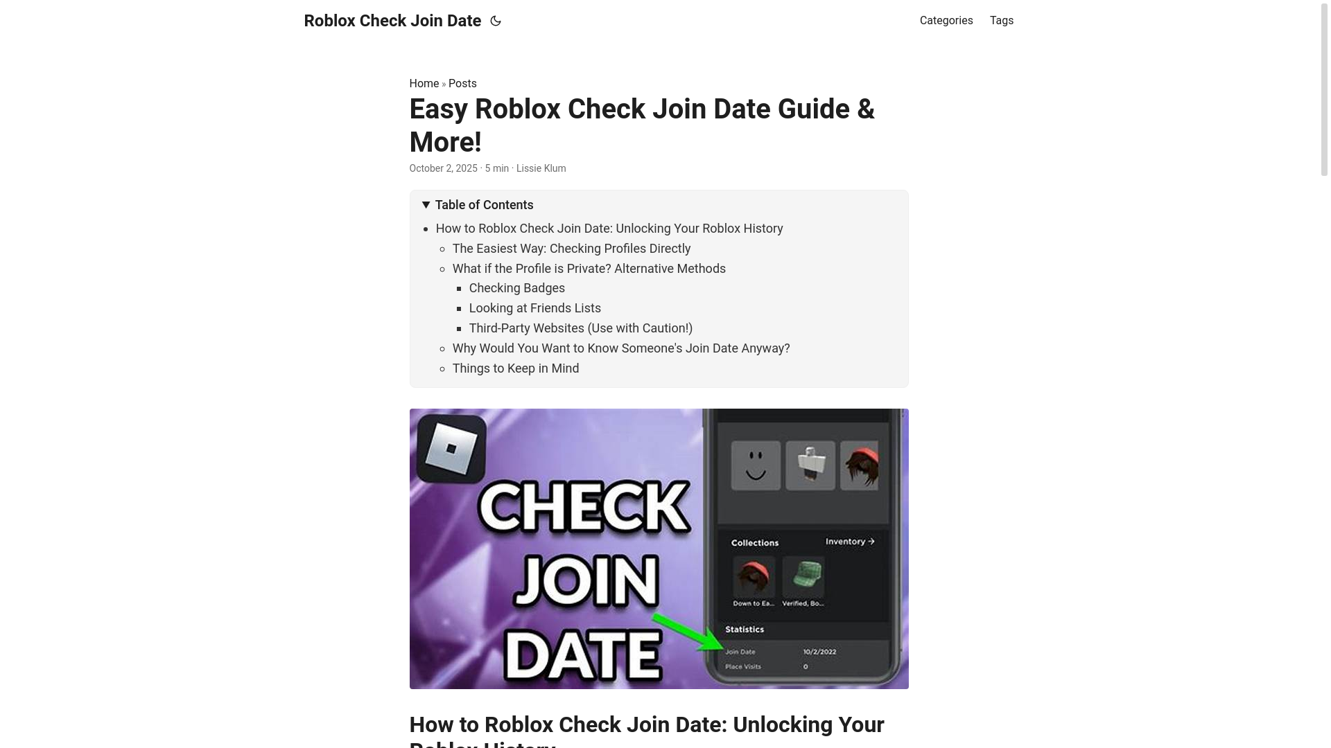 website screenshot of https://roblox-check-join-date.pages.dev/