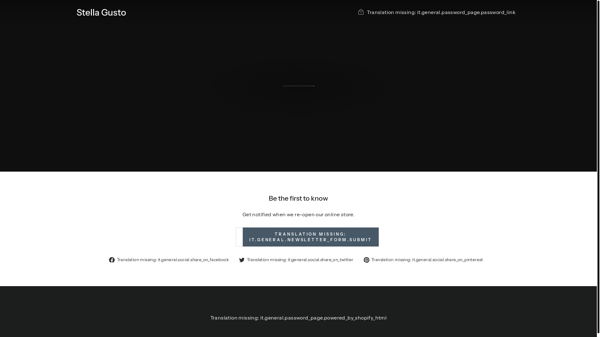 website screenshot of https://stellagusto.com/