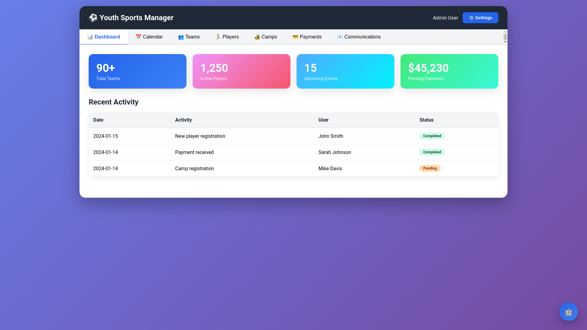 website screenshot of https://thedaneking.com/