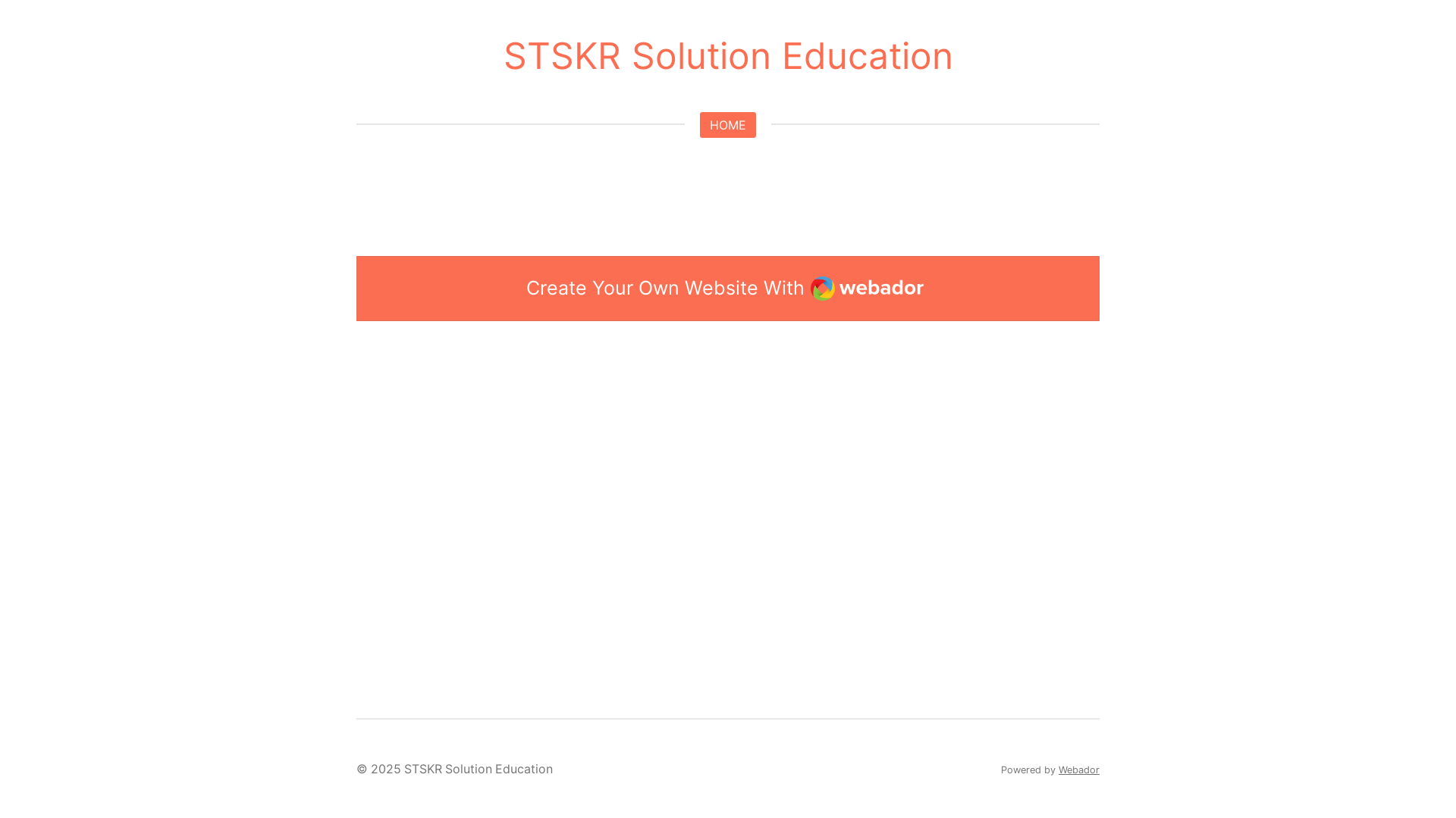 website screenshot of https://stskr-solution-education.com/