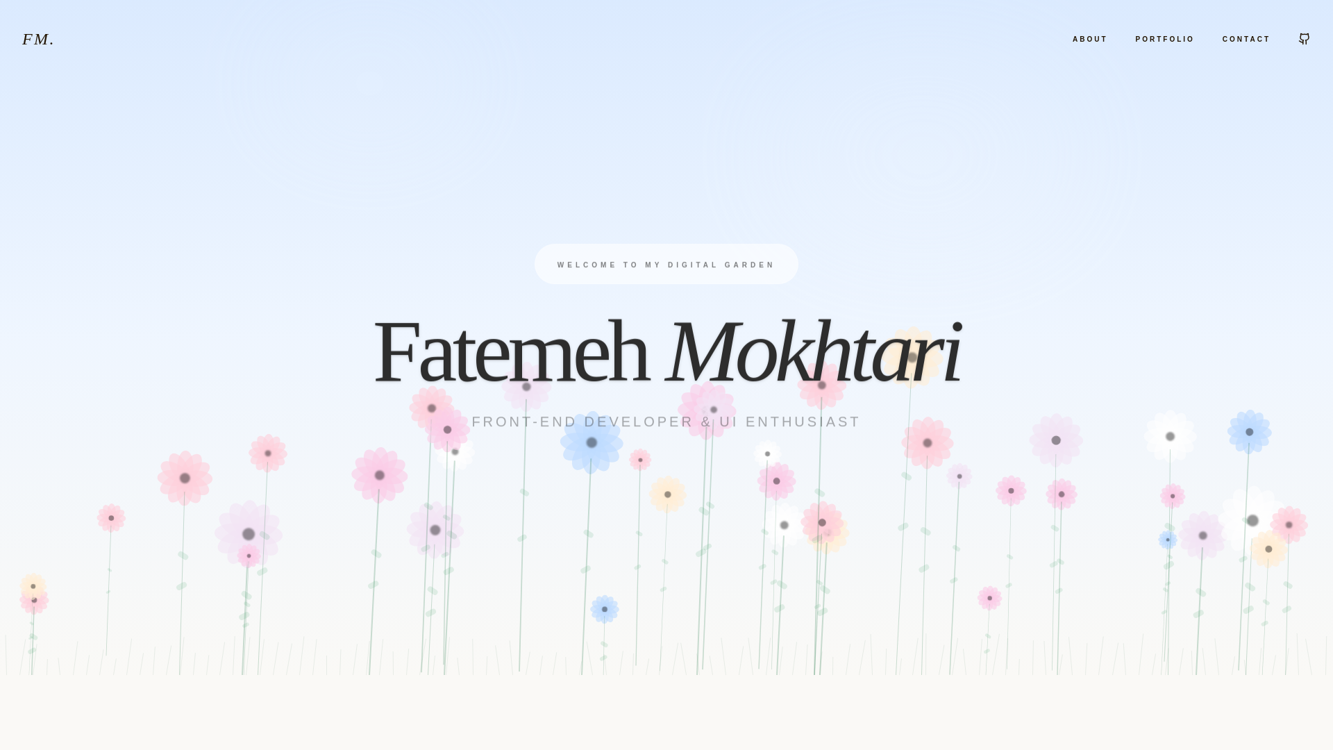 website screenshot of https://fmokhtari.dev/