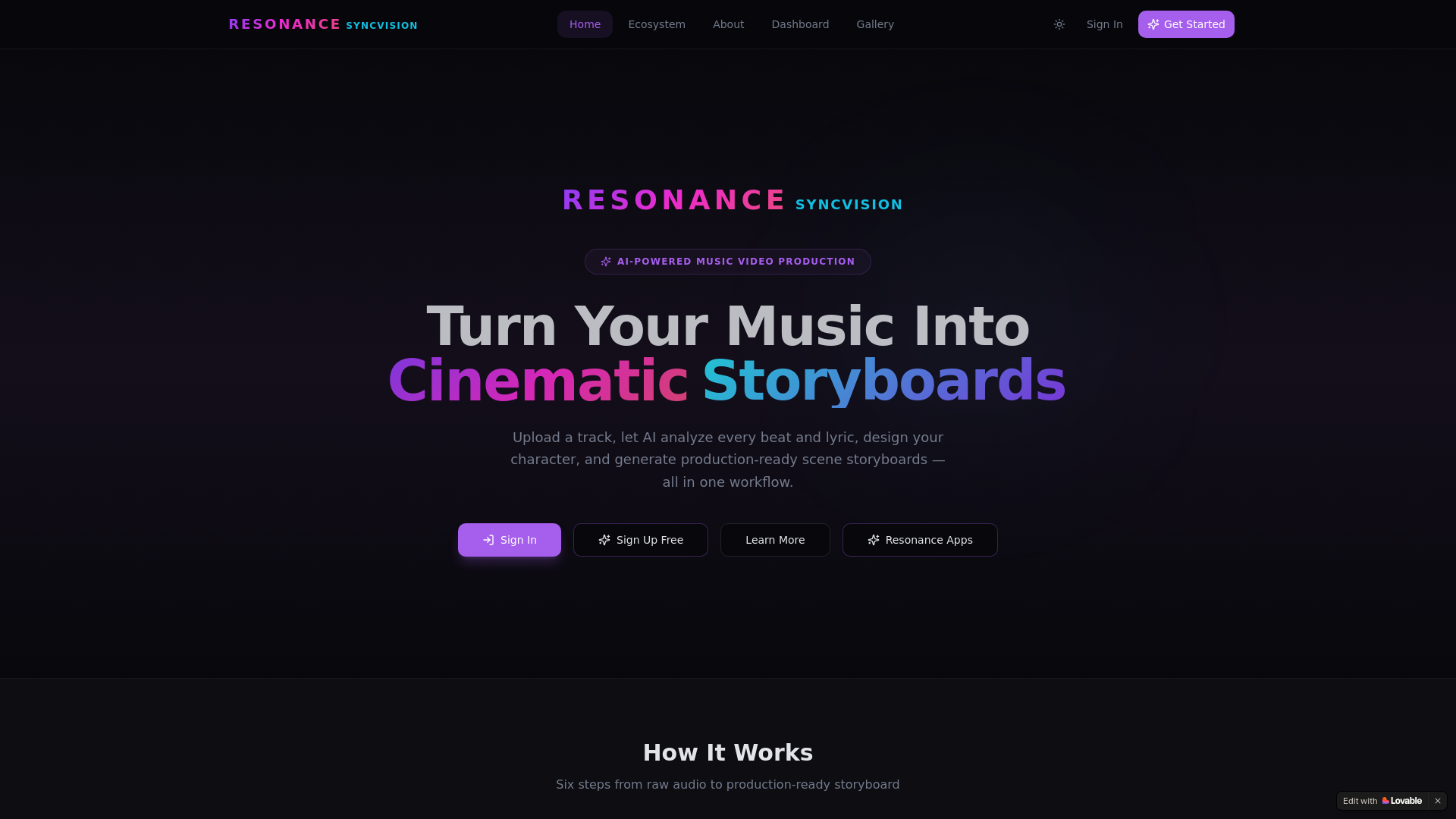 website screenshot of https://syncvision.life/