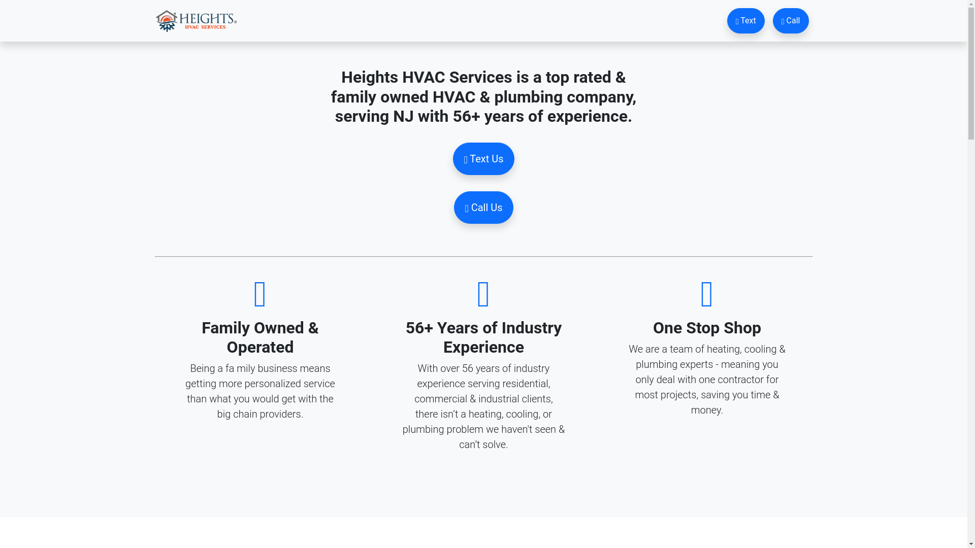 website screenshot of https://heights-hvac-services-website.pages.dev/