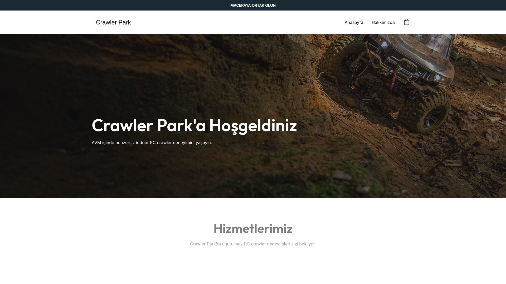website screenshot of https://crawlerparkrc.com/