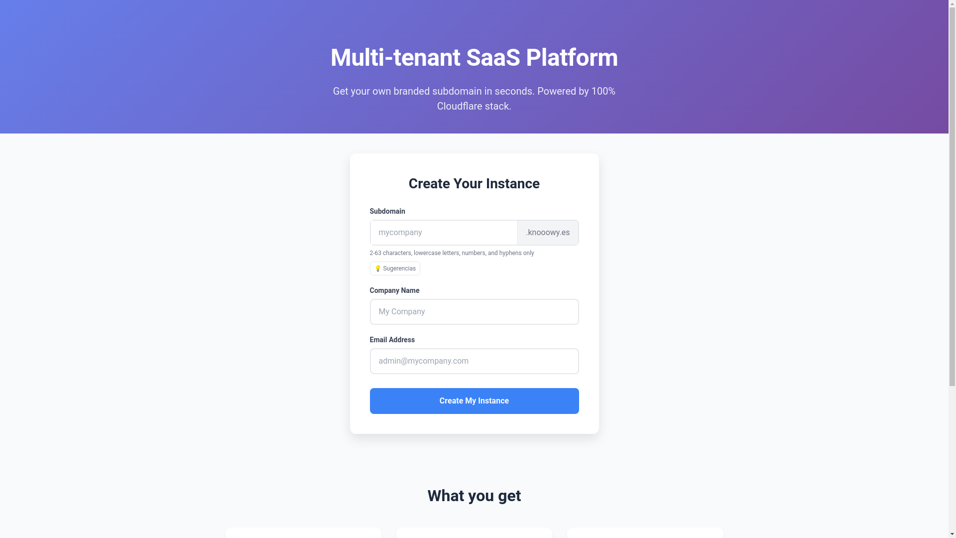 website screenshot of https://cloudflare-saas-ash.pages.dev/