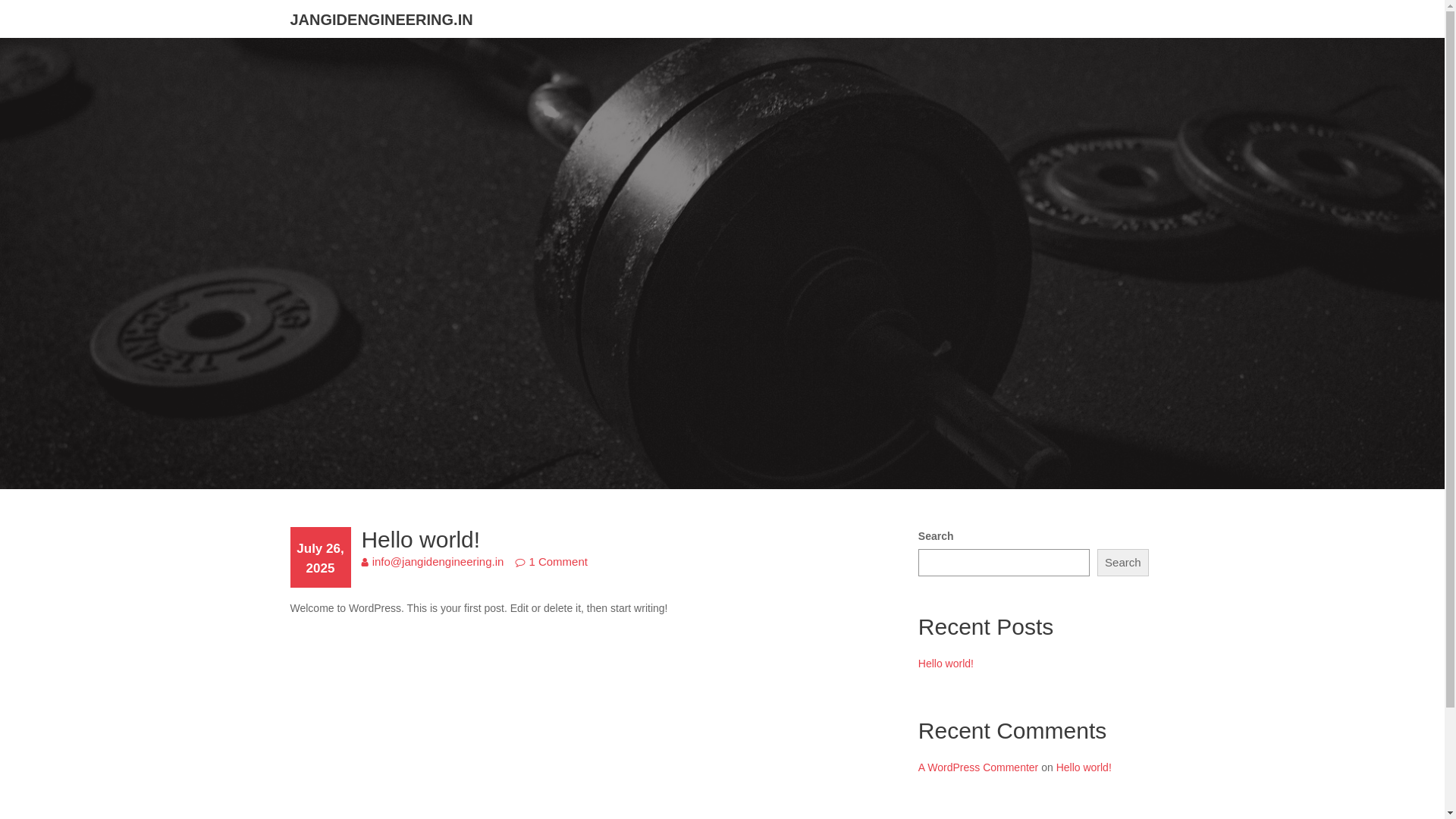 website screenshot of https://jangidengineering.in/