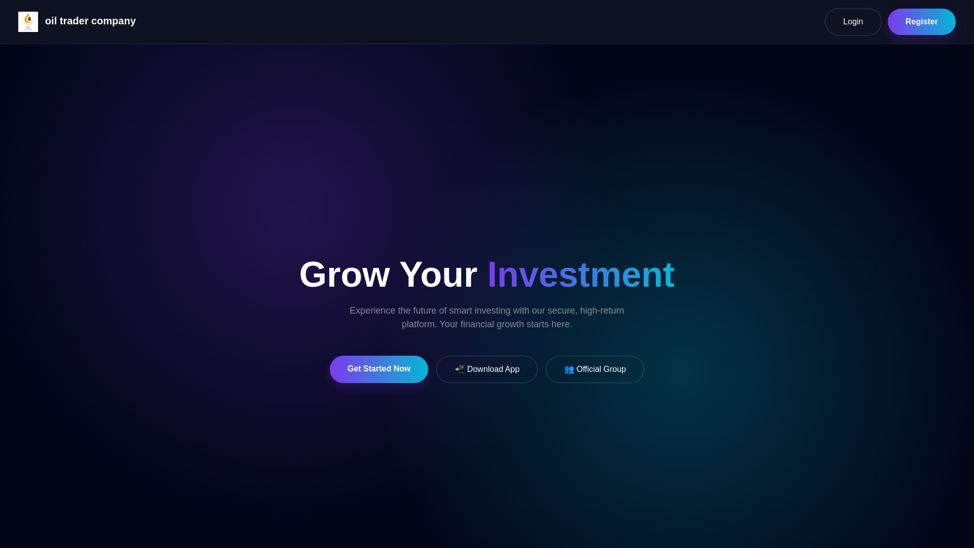 website screenshot of https://oil-trader-company.shop/