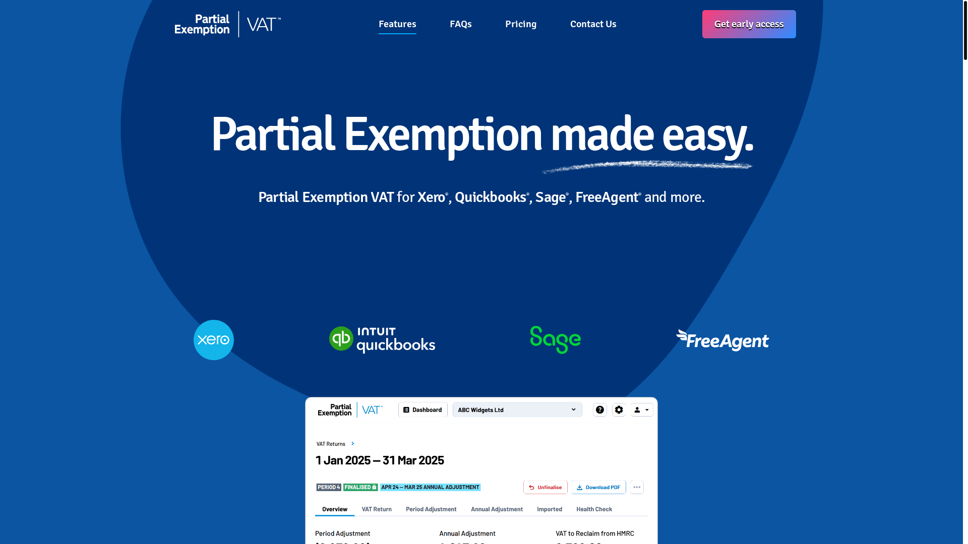 website screenshot of https://partialexemption.pages.dev/