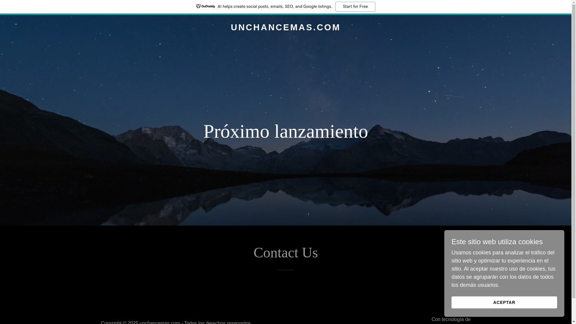 website screenshot of https://unchancemas.com/