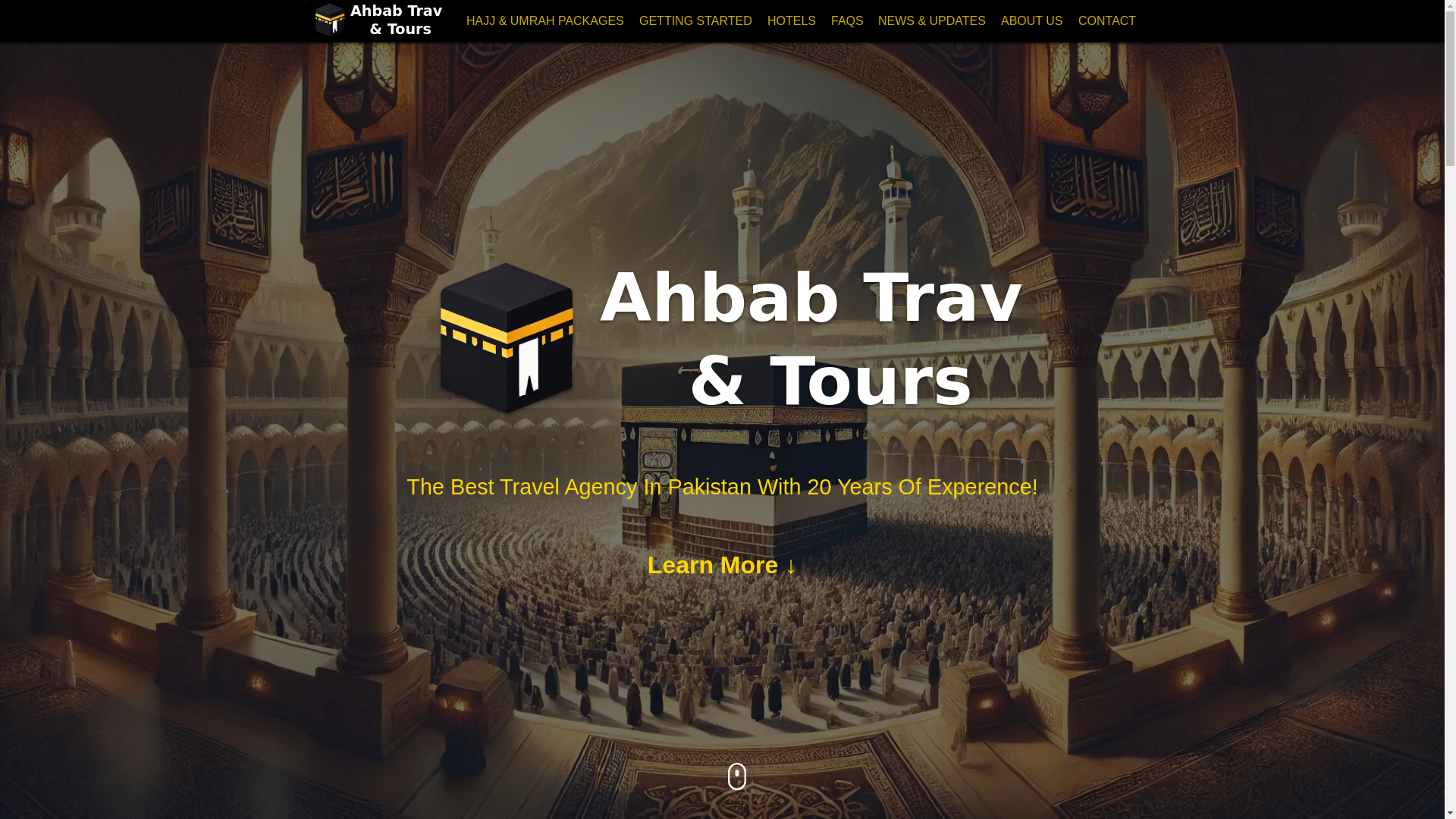 website screenshot of https://ahbab-travel-and-tours.pages.dev/