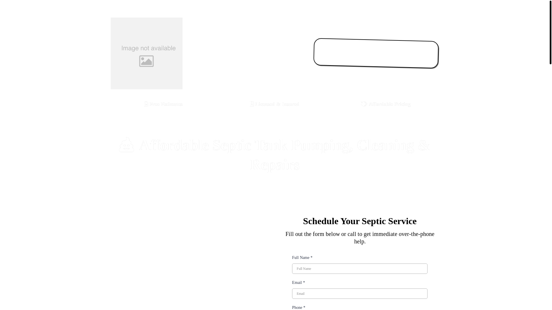 website screenshot of https://arkansassepticpumping.net/