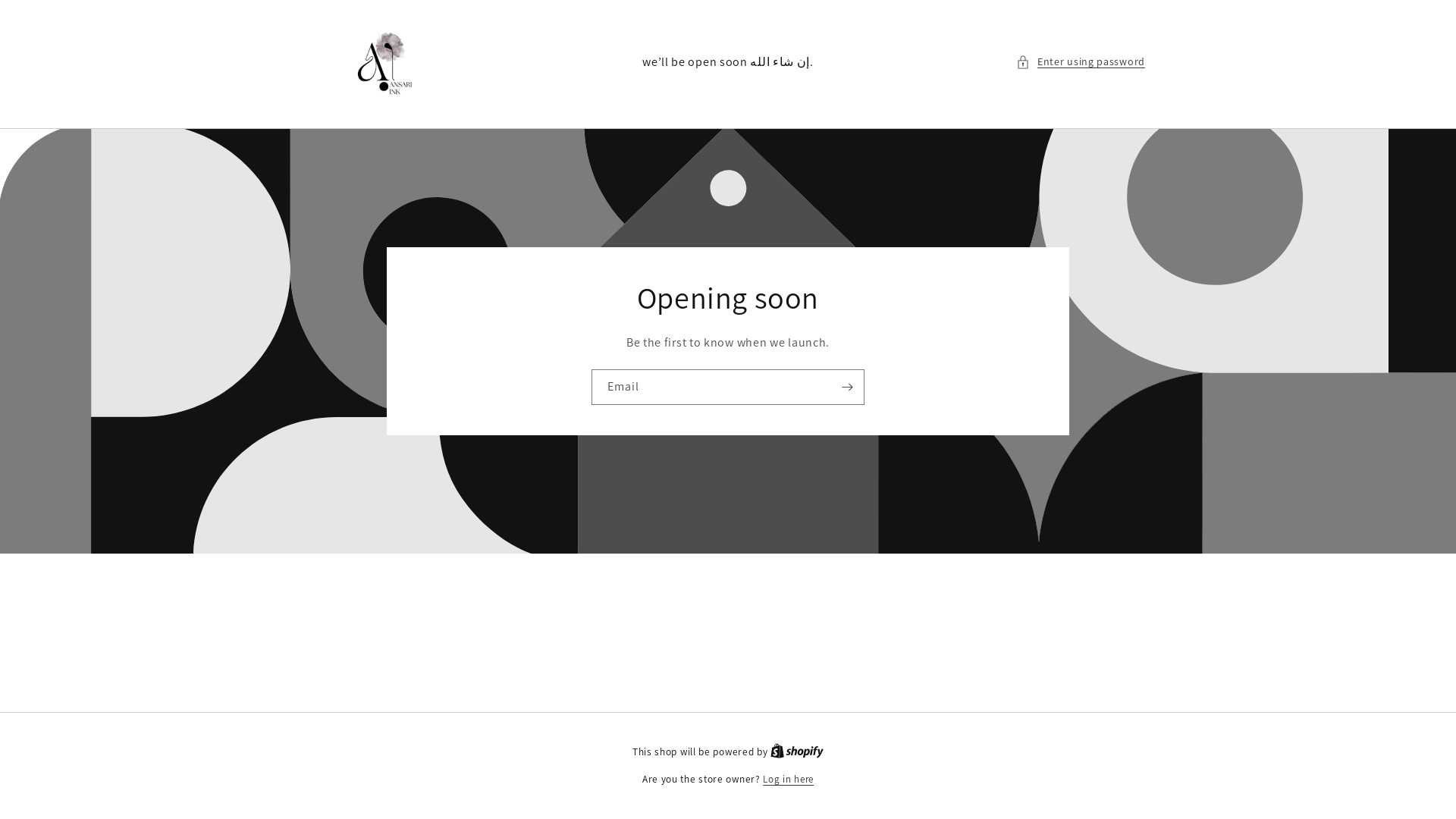 website screenshot of https://ansariink.com/
