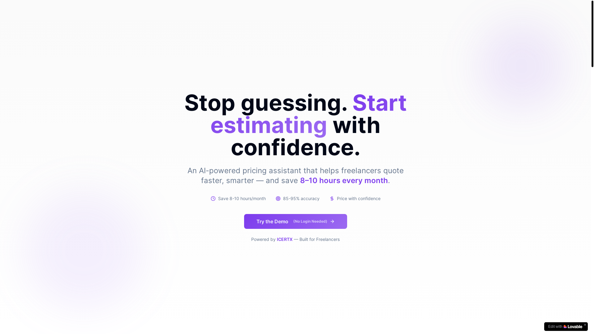 website screenshot of https://icertxlive.com/