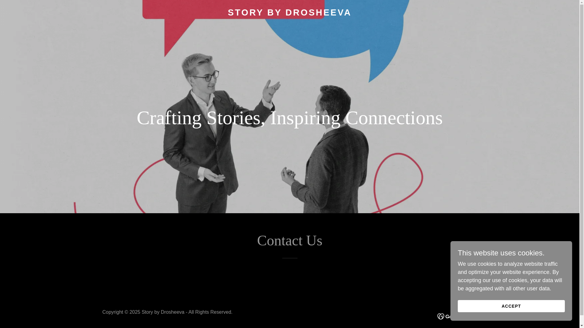 website screenshot of https://storybydrosheeva.com/