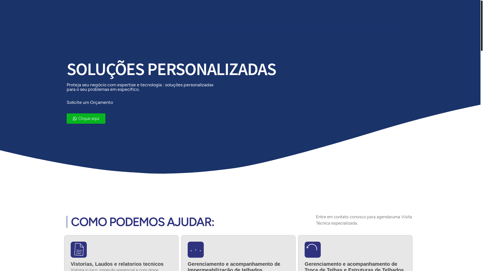 website screenshot of https://knzengenharia.com.br/