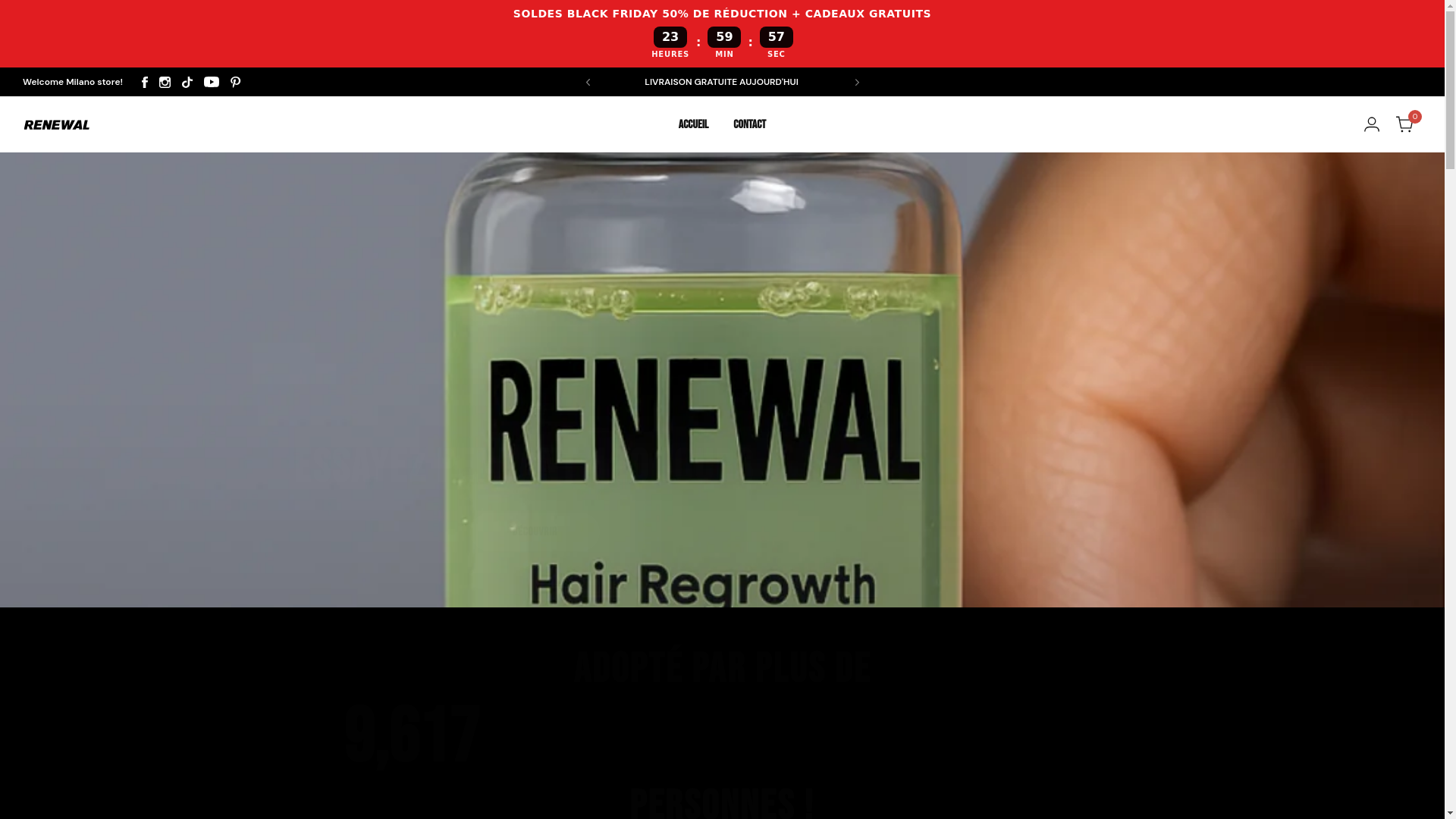 website screenshot of https://renewalinfuse.fr/
