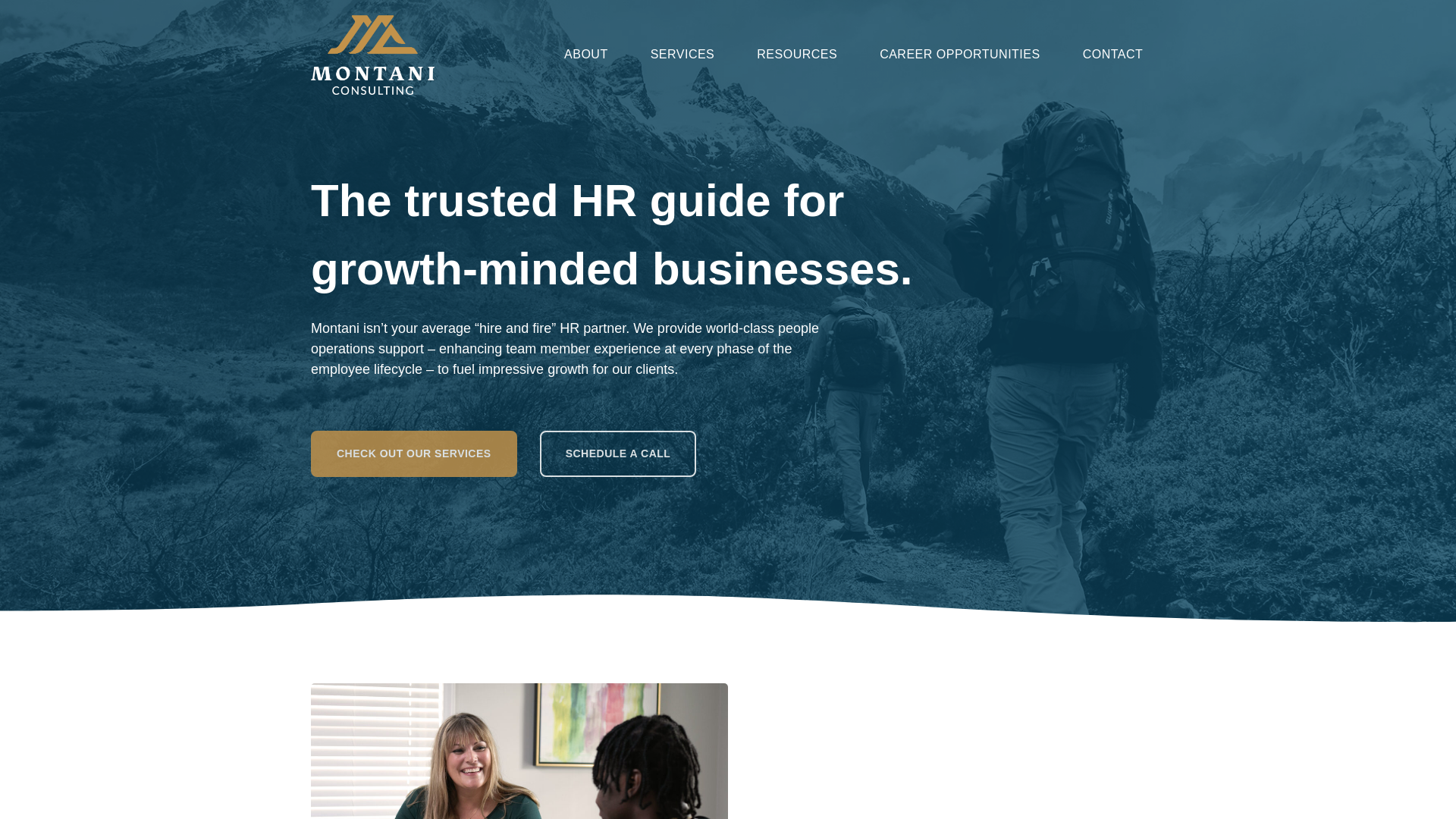 website screenshot of https://trymontani.com/