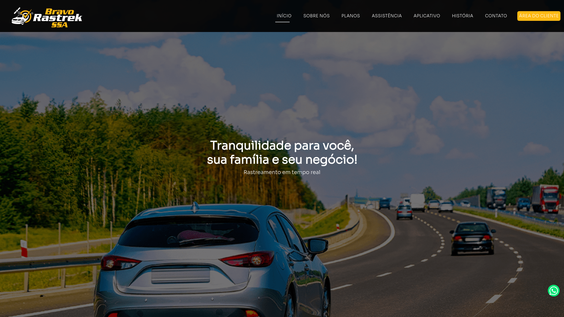 website screenshot of https://bravorastrekssa.com.br/